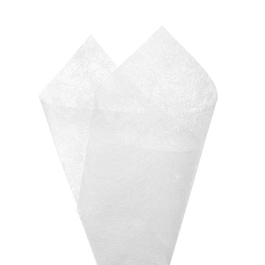 Nonwoven Flower Wrapping Paper - Nonwoven Spider Sheet White (75x54cm) Pk25
