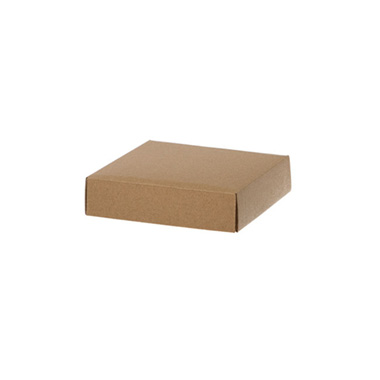 Gift Box With Lid - Posy Lid Mini Matt Kraft (14x14x3.5cmH)