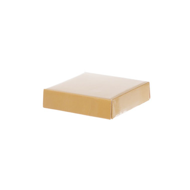 Gift Box With Lid - Posy Lid Mini Gloss Gold (14x14x3.5cmH)