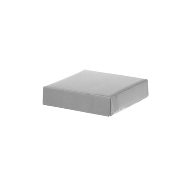Gift Box With Lid - Posy Lid Mini Gloss Silver (14x14x3.5cmH)
