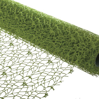 Deco Mesh - Lace Spider Mesh Roll Moss (50cmx4.5m)