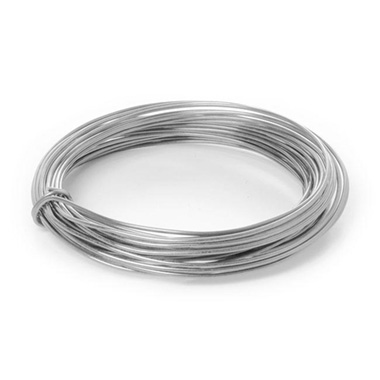 Decor Aluminium Wire - Wire Aluminium 2mmx12m 12 gauges 100g Silver
