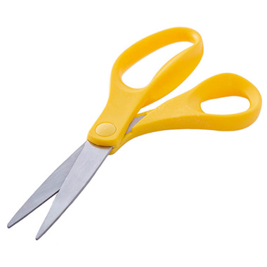 Serrated Oasis Florist Scissors Yellow (22.5cm - 9)