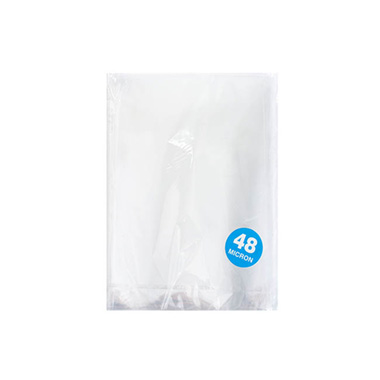 Cello Bag 48mic Pack 100 Clear (16.5 x23.5cmH)