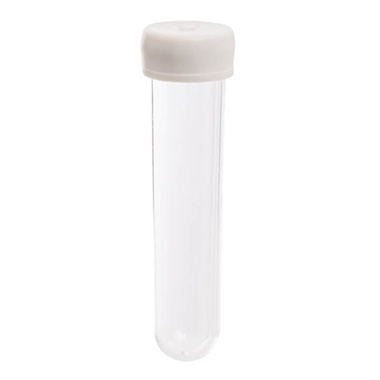 Flower Water Vials - Vials Clear Premium Large 18mL with Cap Pack 50 (9.5cmH)