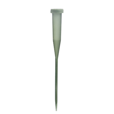  - Orchid Vials Large With Stem & Cap Pack 10 Green (15cm)