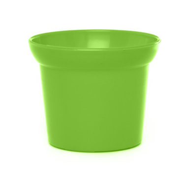 Plastic Flower Pots - Plastic Pot Small 14Dx11cmH Lime