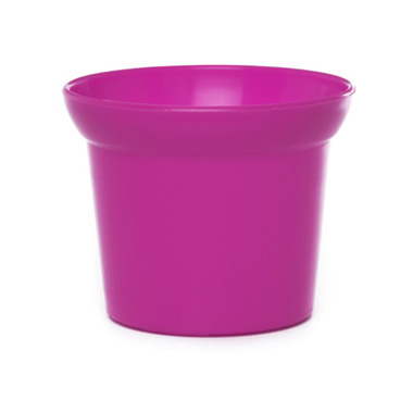 Plastic Flower Pots - Plastic Pot Small 14Dx11cmH Hot Pink