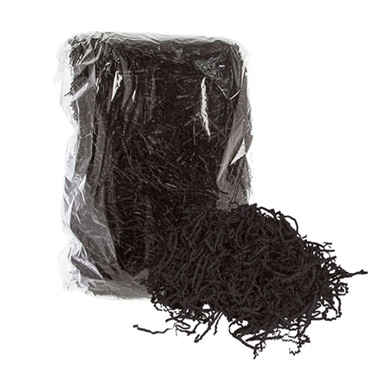 Shredded Paper - Shredded Paper Crinkle Cut Black 1kg Bag