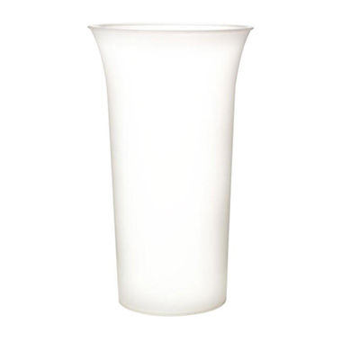 Plastic Flower Vases - Display Vase 17cmDx30cmH White