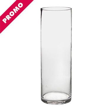 Glass Cylinder Vases - Glass Promo Cylinder Vase Clear (10Dx30cmH)