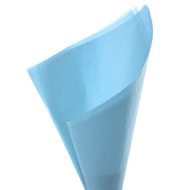 Tissue Paper - Tissue Paper Pack 480 Deluxe Acid Free 17gsm Blue (50x75cm)