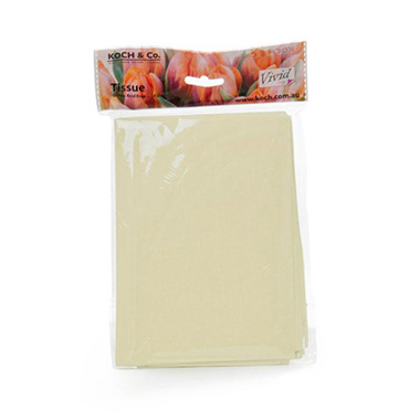 Tissue Paper Mini Pack 24 Acid Free 17gsm Vanilla (50x75cm)
