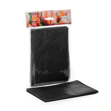 Tissue Paper - Tissue Paper Mini Pack 24 Acid Free 17gsm Black (50x75cm)