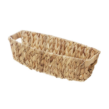 Hamper Tray & Gift Basket - Water Hyacinth Basket Boat Natural (36x18.5x10cmH)