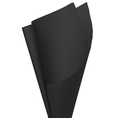 Brown & White Kraft Paper - Premium Kraft Paper 80gsm Pack 100 Black (54x76cm)
