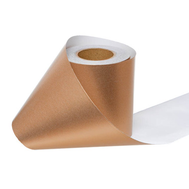 Wrapping Paper Rolls - Wrapping Narrow Roll Solid Gloss Copper (10cmx25m)