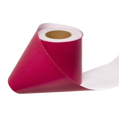 Wrapping Paper Rolls - Wrapping Narrow Roll Solid Gloss Hot Pink Fushia (10cmx25m)