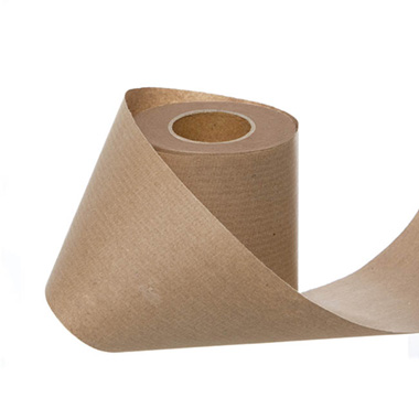 Wrapping Paper Rolls - Wrapping Narrow Roll Solid Kraft Brown (10cmx25m)