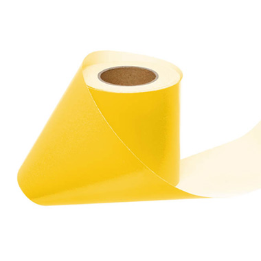 Wrapping Paper Rolls - Wrapping Narrow Roll Solid Gloss Yellow (10cmx25m)