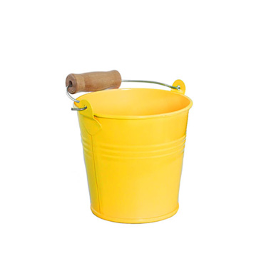 Tin Bucket Bambino Yellow (8Dx7cmH)