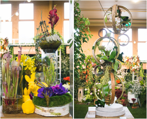 Melbourne International Flower and Garden Show 2015: Christine Benge from Flowers on Malvern and Rachael Krause from Flower Temple
