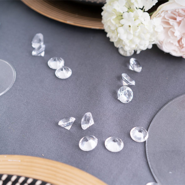 Acrylic Diamonds table top