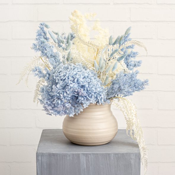 Blue Preserved Dried Flower Arrangement