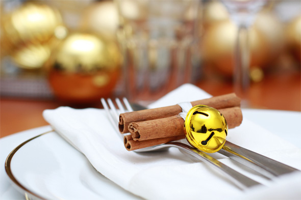 Cinnamon Tied with Gold Bell 