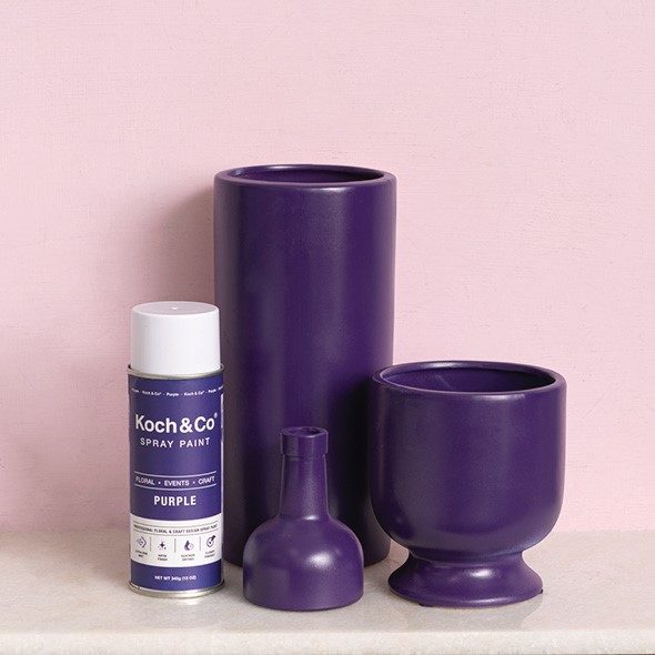 purple koch spray paint