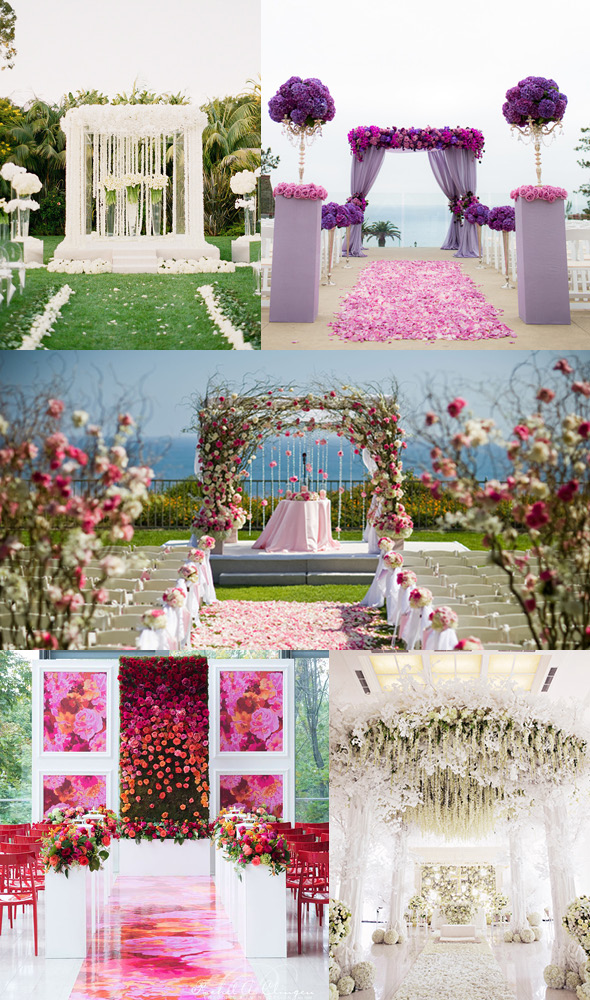 floral wedding arch ideas